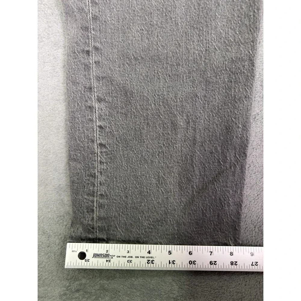 Levis 501 XX Jeans Mens 40x32 Gray Straight Classic Button Fly Mid Rise Denim